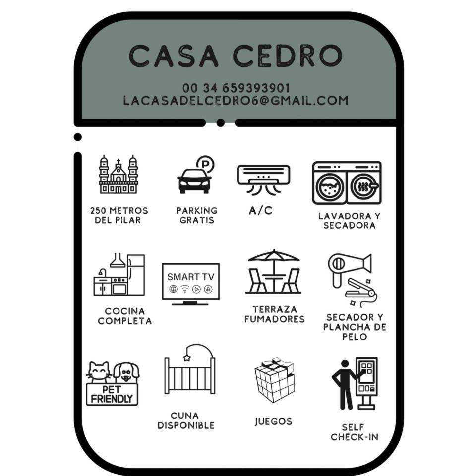 Casa Cedrohistoria Y Confort Con Parking Gratuito Saragosse Extérieur photo